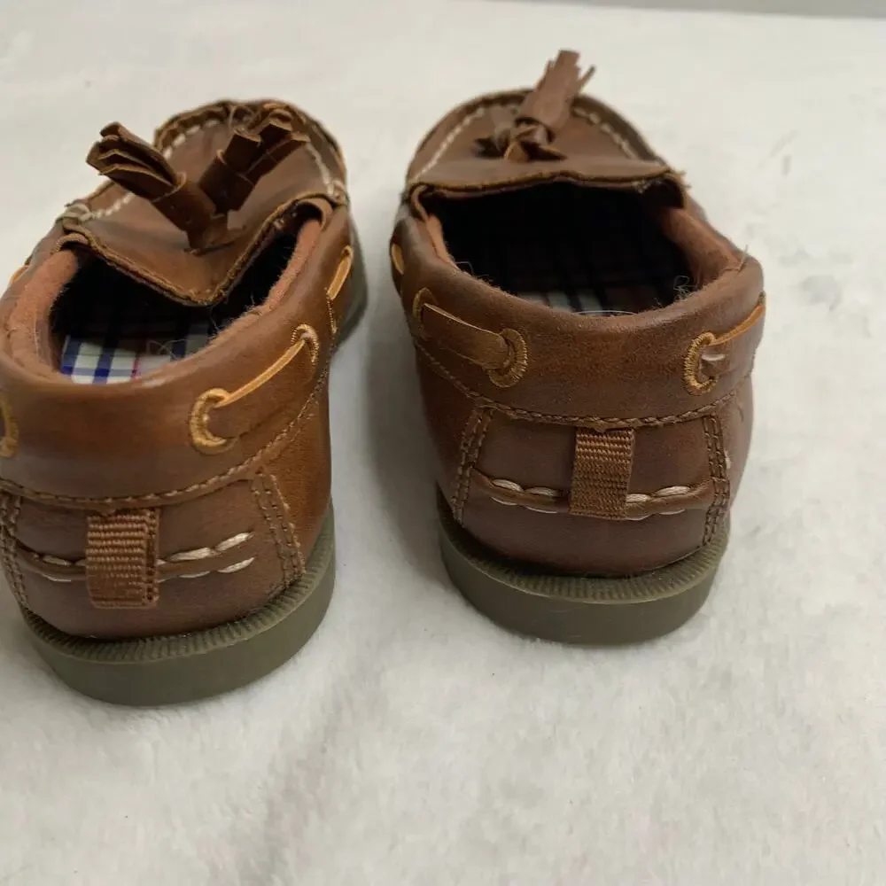 Carters Vincent Baby Boys Sz 9 Tassel Dress Loafers Brown Slip-on Shoes Holiday